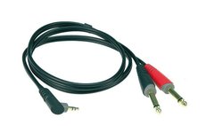 Аудіо кабель зі з'єднувачами KLOTZ AY5A0100, Чорний