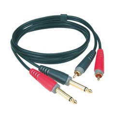 Аудіо кабель зі з'єднувачами KLOTZ AT-CJ0200, Чорний