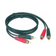 Аудіо кабель зі з'єднувачами KLOTZ AT-CC0300, Чорний
